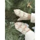 Kumštinės pirštinės iš alpakų vilnos su tulpių motyvais (beige)